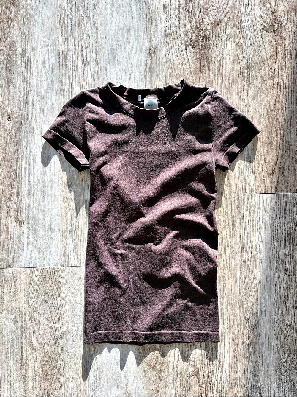 Aritzia Smooth Seamless T-Shirt Brown XS
